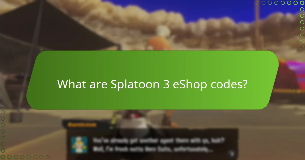 How do I redeem Splatoon 3 eShop codes?